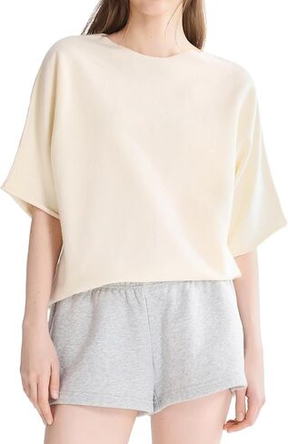 Orolay CHIIONE Short Sleeve Sweater for Women Lightweight Loose fit Pullover Sweater Boat Neck Knit Top for Spring Summer in Saudi Arabia