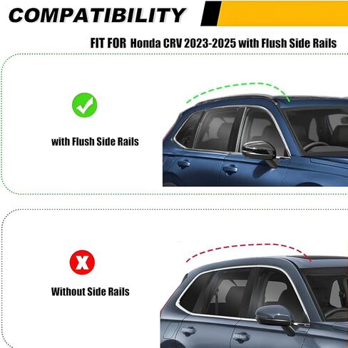 Roof Rack Cross Bars Fit for 2023-2026 Honda CR-V CRV & CRV Sport Hybrid, Heavy Duty All-Metal 200lbs Aluminum Crossbar Luggage Racks Roof Rails Rooftop Carrier Canoe Kayak Bike in Saudi Arabia