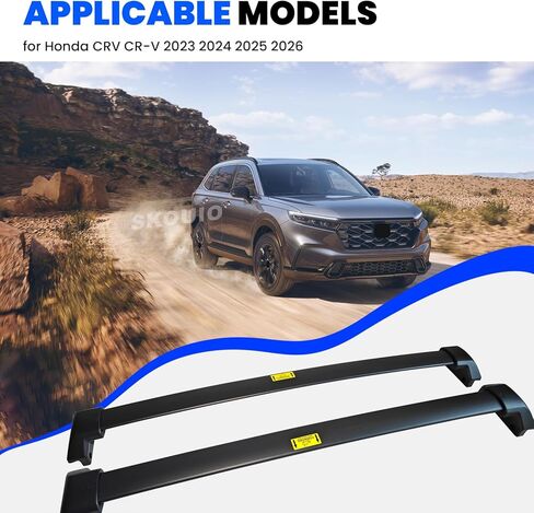 Roof Rack Cross Bars Fit for 2023-2026 Honda CR-V CRV & CRV Sport Hybrid, Heavy Duty All-Metal 200lbs Aluminum Crossbar Luggage Racks Roof Rails Rooftop Carrier Canoe Kayak Bike in Saudi Arabia