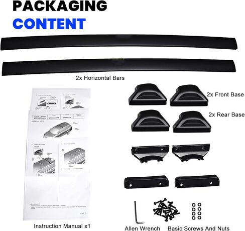 Roof Rack Cross Bars Fit for 2023-2026 Honda CR-V CRV & CRV Sport Hybrid, Heavy Duty All-Metal 200lbs Aluminum Crossbar Luggage Racks Roof Rails Rooftop Carrier Canoe Kayak Bike in Saudi Arabia
