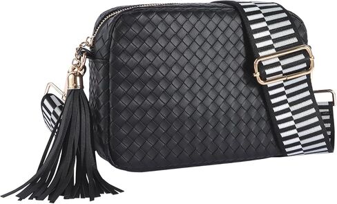 حقيبة كروس منسوجة حقائب كروس صغيرة للنساء محفظة جلدية حقيبة كتف بوهو العصرية للنساء in Kuwait