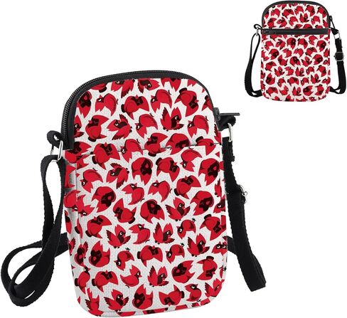 PWHAOO Cartoon Inspired Gift Cardinal Design Crossbody Bag Cartoon Fandom Travel Bag Cosplay Merch in Saudi Arabia