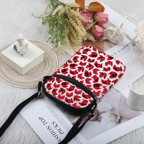PWHAOO Cartoon Inspired Gift Cardinal Design Crossbody Bag Cartoon Fandom Travel Bag Cosplay Merch in Saudi Arabia