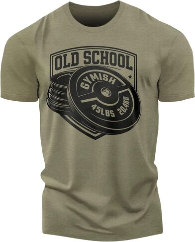 Gymish Lifestyle Old School Workout Shirt for Men, Deadlift Lifting T-Shirt in Saudi Arabia