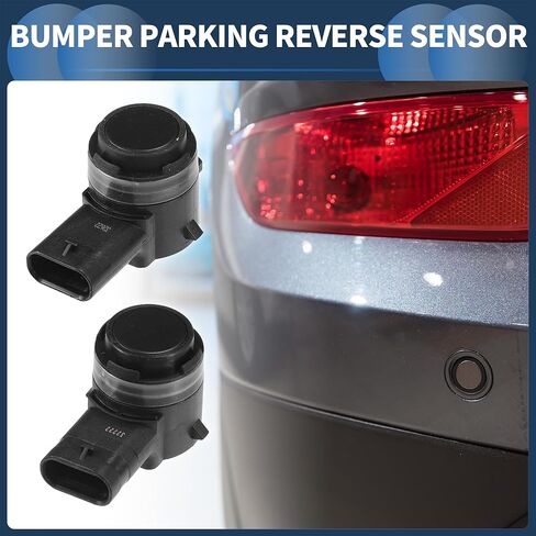 Bumper Parking Reverse Sensor, Rear Parking Assist Sensor No.5Q0919275B/A0009055504 for A3 8V BJ 2013-2018 Black, 2 Pcs in Saudi Arabia