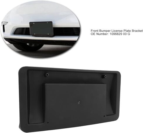 109682900G Front License Plate for, License Plate Holder Mounting Bracket, License Plate Replacement for 2017 to 2023 in Kuwait