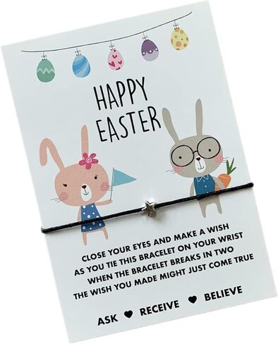 Easter wish bracelet | Sprint gift | Star wish string Present | Bunny gift in Saudi Arabia