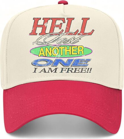 Hell Lost Another One I Am Free Vintage Trucker Hat | God Jesus | Premium Snapback Baseball Hat for Men & Women in Saudi Arabia