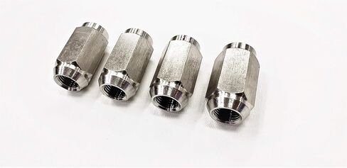 eCustomrim 4-Pack 1/2 Inch Solid 304 Stainless Steel Lug Nuts for Trailer Wheels 1/2-20 Thread in Saudi Arabia