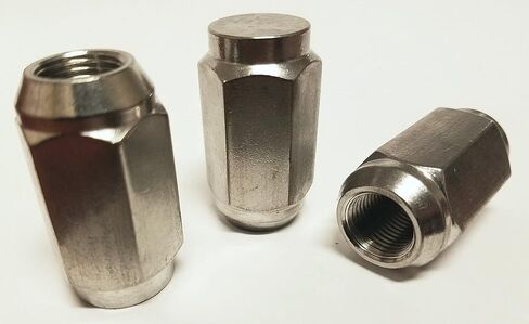 eCustomrim 4-Pack 1/2 Inch Solid 304 Stainless Steel Lug Nuts for Trailer Wheels 1/2-20 Thread in Saudi Arabia
