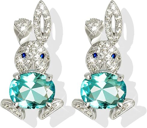 Easter Basket Essentials Stuffers Easter Bunny Dangle Earrings Spring Rabbit Egg Stud Earrings Jewelry Dresses Outfit Accessories Gifts in Saudi Arabia