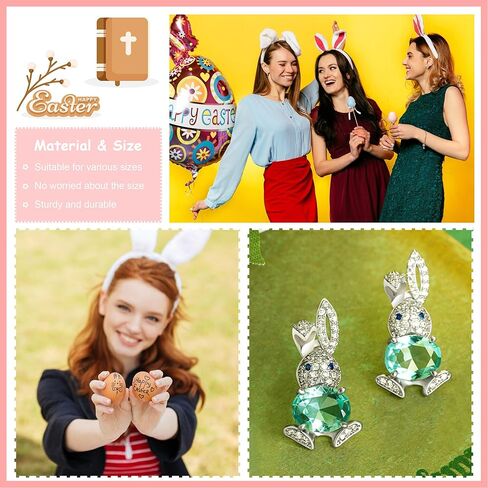 Easter Basket Essentials Stuffers Easter Bunny Dangle Earrings Spring Rabbit Egg Stud Earrings Jewelry Dresses Outfit Accessories Gifts in Saudi Arabia