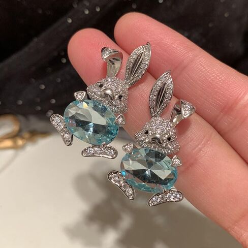 Easter Basket Essentials Stuffers Easter Bunny Dangle Earrings Spring Rabbit Egg Stud Earrings Jewelry Dresses Outfit Accessories Gifts in Saudi Arabia