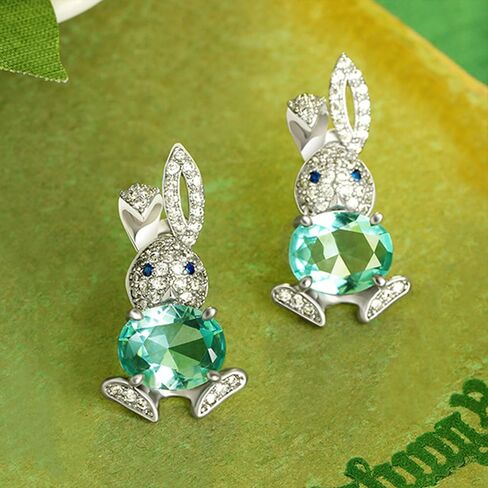 Easter Basket Essentials Stuffers Easter Bunny Dangle Earrings Spring Rabbit Egg Stud Earrings Jewelry Dresses Outfit Accessories Gifts in Saudi Arabia
