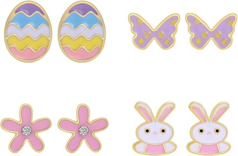 Easter Basket Essentials Stuffers Easter Bunny Dangle Earrings Spring Rabbit Egg Stud Earrings Jewelry Dresses Outfit Accessories Gifts in Saudi Arabia
