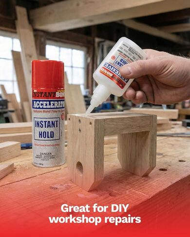 Instant Bond Super Fast Strongest Glue & Accelerator Small Kit 50ml/170g(1) in Saudi Arabia