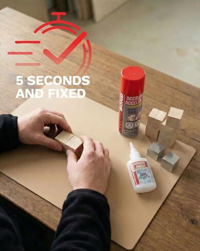 Instant Bond Super Fast Strongest Glue & Accelerator Small Kit 50ml/170g(1) in Saudi Arabia