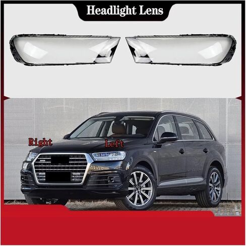 Compatible For Audi Q7 2016 2017 2018 2019 Headlamp Transparent Lampshade Headlight Lampshell Replace Lens Cover(Right Side) in Saudi Arabia
