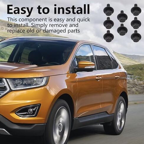 8Pcs 12mm Top Front Skid Plate Bolts and Gasket Black Fits for 2000-2019 Toyota Tundra in Kuwait