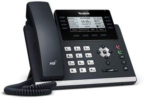 Yealink SIP-T43U IP Phone [5 Pack] 12 VoIP Accounts. 3.7-Inch Graphical Display. Dual USB 2.0, Dual-Port Gigabit Ethernet, 802.3af PoE, Power Adapter Not Included (SIP-T43U) (Renewed) in Saudi Arabia