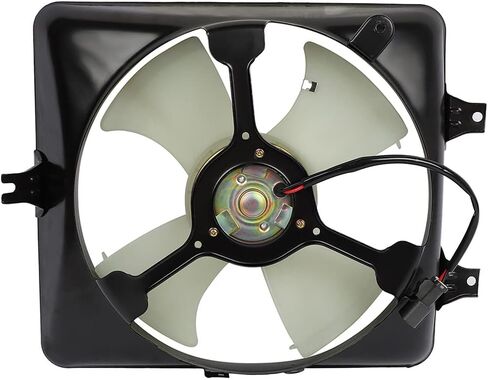 SCITOO 610690 A/C Condenser Engine Cooling Fan Assembly Replacement Fit for 2003-2007 for Honda for Accord 3.0L in Saudi Arabia