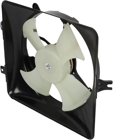 SCITOO 610690 A/C Condenser Engine Cooling Fan Assembly Replacement Fit for 2003-2007 for Honda for Accord 3.0L in Saudi Arabia