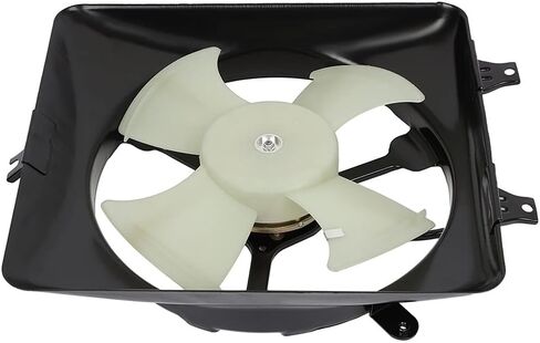 SCITOO 610690 A/C Condenser Engine Cooling Fan Assembly Replacement Fit for 2003-2007 for Honda for Accord 3.0L in Saudi Arabia