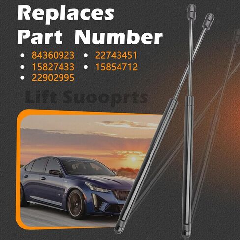 2PCS 22.82IN Rear Liftgate Lift Support Struts Gas Compatible with 07-14 Escalade / 07-12 Escalade ESV EXT - 07-14 Suburban 1500 Tahoe / 07-13 Suburban 2500-07-14 Yukon XL 1500/07-13 Yukon XL 2500 in Saudi Arabia