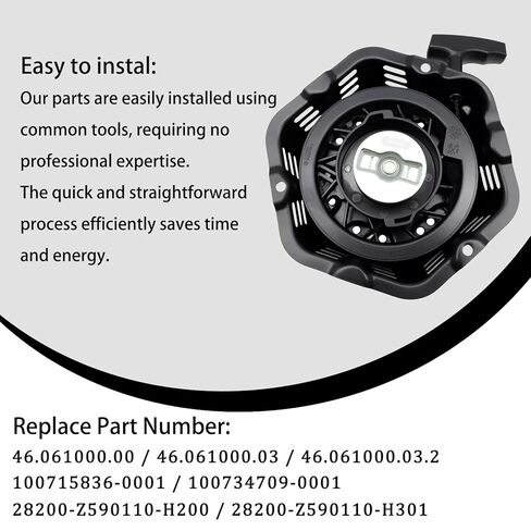 Engine Parts Pull Start Assembly Compatible with Champion Portable Generator 5000W 6500W 7000W 7500W 8000W 9200W Powered by 420cc 439cc 459cc etc. Compatible with 100715836-0001 in Kuwait