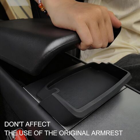 Center Console Storage Organizer for Tesla Model 3 Highland Model Y Juniper Sunglasses Holder Phone Key Armrest Storage Box Car Interior Upgrade Accessories White in Saudi Arabia
