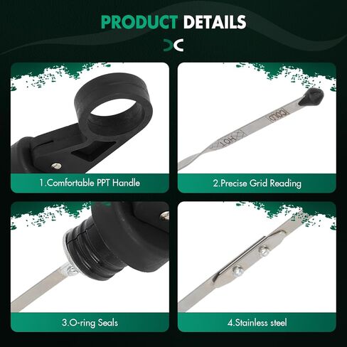 SCITOO ‎15907350 Transmission Oil Dipstick 2003-2014 for Chevrolet Express 1500 4.3L,for Chevrolet Express 1500 5.3L,2003-2006 for Chevrolet Express 2500 4.3L,2003-2009 for Chevrolet Express 2500 in Saudi Arabia