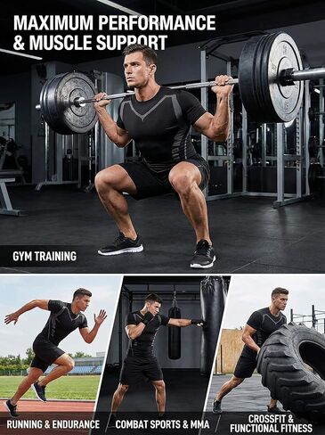 2PCS Men’s Quick Dry Workout T-Shirt – Breathable Athletic Gym Running Training Active Shirt in Saudi Arabia