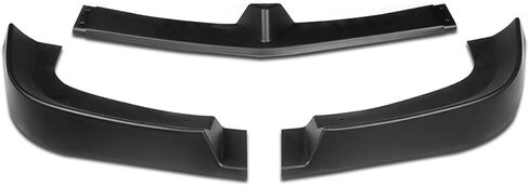 Auto Dynasty 3Pcs Car Front Bumper Lips Spoiler Wing Body Kit with Vertical Stabilizers Compatible with Mercedes-Benz C180 C200 C250 C300 C350 C-Class W204 2012-2014, Matte Black in Saudi Arabia