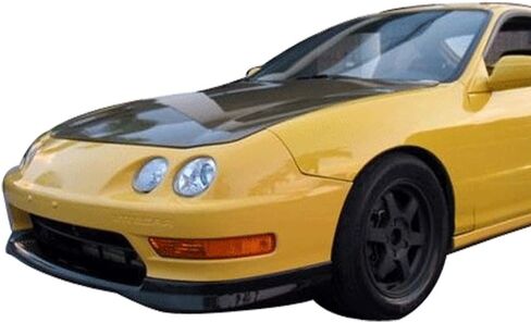 Front Bumper Lip Compatible with 1998-2001 Acura Integra, T-R Style PU Black Front Lip Spoiler Splitter Air Dam Chin Diffuser Add On by IKON MOTORSPORTS, 1999 2000 in Saudi Arabia