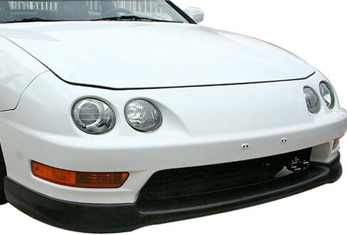Front Bumper Lip Compatible with 1998-2001 Acura Integra, T-R Style PU Black Front Lip Spoiler Splitter Air Dam Chin Diffuser Add On by IKON MOTORSPORTS, 1999 2000 in Saudi Arabia