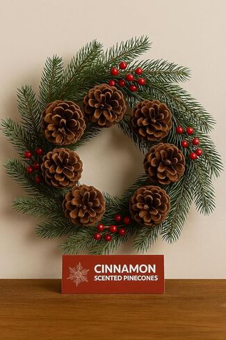 Cinnamon Scented Pinecones Natural Holiday Home Fragrance Décor Decorative Fall Seasonal Christmas Decoration Wreaths Craft Projects in Saudi Arabia