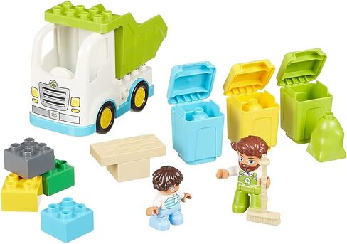 LEGO DUPLO Town Garbage Truck and Recycling 10945 Educational Building Toy; Recycling Truck for Toddlers and Kids; New 2021 (19 Pieces) in Saudi Arabia
