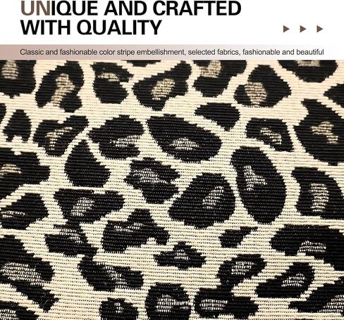 Car Center Console Armrest Cover, Skin-Friendly Breathable Linen Fiber Center Console Armrest Pad, Widely Leopard Print Cushion Accessories, Universal for Most Vehicles (Brown) in Saudi Arabia