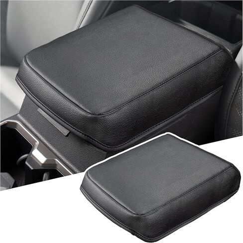 Center Console Armrest Cover Compatible with 2025-2026 Toyota 4Runner/2024-2026 Toyota Tacoma Accessories, PU Leather Middle Console Cover Protector Pad (Black) in Saudi Arabia