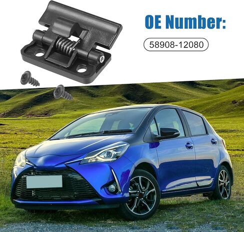 Center Console Lid Latch Armrest Lid Latch Cover 58908-12080 58908-32020 Door Lock Sub-Assy for Toyota Yaris 2007-2011 Plastic Metal Black in Saudi Arabia