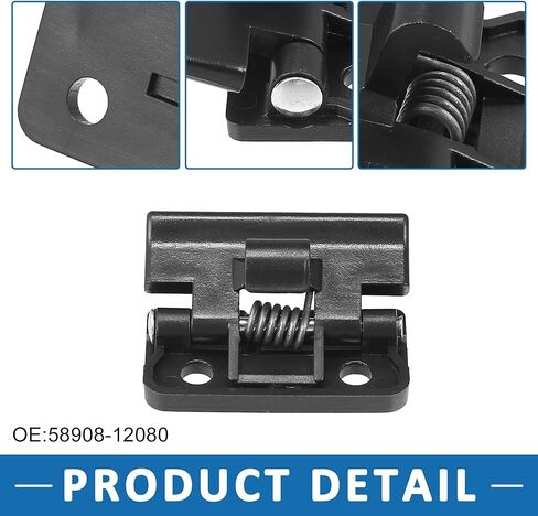 Center Console Lid Latch Armrest Lid Latch Cover 58908-12080 58908-32020 Door Lock Sub-Assy for Toyota Yaris 2007-2011 Plastic Metal Black in Saudi Arabia