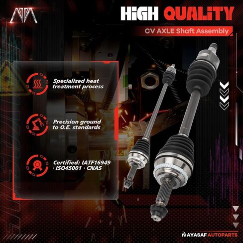 Front Left and Right CV Axle Shaft Assembly Compatible with 2009-2018 Toyota Corolla, 2003-2013 Toyota Matrix, 2003-2010 Pontiac Vibe，66-5224 66-5228 in Saudi Arabia
