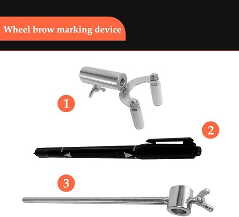 HZEL Car Wheel Eyebrow Parallel Scriber, 0-20CM Metal Adjustable Vehicle Wheel Arch Body Line Marking Tool Set, Portable Automotive Dent Repair Accessories, Universal for SUV RV Truck in Kuwait