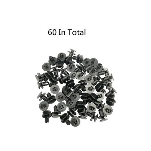 60 قطعة من مشبك تثبيت من نوع الدفع لبطانة الحاجز، مشبك تثبيت للمحرك تحت الغطاء، مشابك تثبيت للسيارة متوافقة مع Hyundai Kia Accent Azera Equus Elantra Genesis استبدال 86595-2T500 in Kuwait