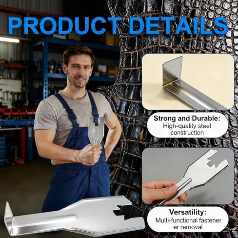 Metal Tool Set with 1 PCS Sliver 76951 Window Crank Removal Tool, 20 Pcs 76980 Car Door Window Handle Crank Retainer Clip, Auto Trim Car Panel Removal Tool for Removing Interior Car Door Panels in Saudi Arabia
