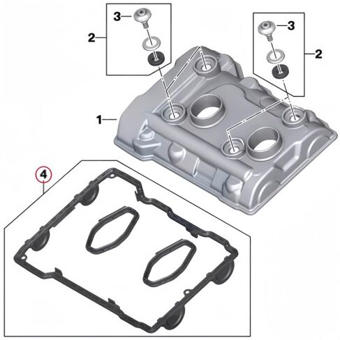 حشية غطاء الصمام الأصلي حشية غطاء رأس الأسطوانة متوافق مع F750GS F850GS ADV F900R F900XR in Kuwait
