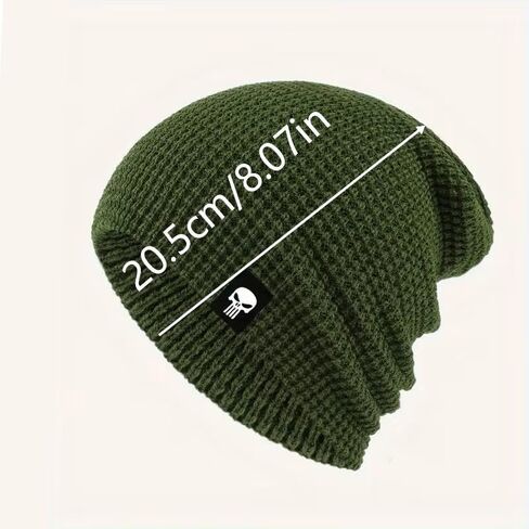 Winter Knitted Beanie Hat, Warm Beanie for Men & Women, Elastic Fit, Breathable, Perfect for Outdoor Sports & Casual Wear, Green in Saudi Arabia