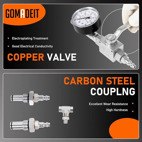 مجموعة أدوات اختبار ضغط الزيت الديزل نظام زيت الضغط العالي IPR أداة اختبار الهواء مجموعة خاصة تناسب فورد 6.0L-7.3LPowerstroke in Kuwait