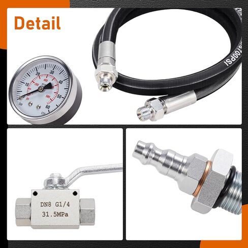 مجموعة أدوات اختبار ضغط الزيت الديزل نظام زيت الضغط العالي IPR أداة اختبار الهواء مجموعة خاصة تناسب فورد 6.0L-7.3LPowerstroke in Kuwait