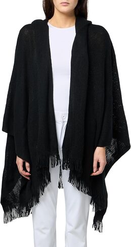Calvin Klein Women's Solid Cozy Ruana Hooded Shawl in Kuwait